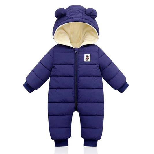 Winter Baby Rompers For Boy Girl Coats Toddler Hooded Bodysuit Thick Cotton Outfit Infants Jumpsuit Children Costume Baby Jacket infants boys