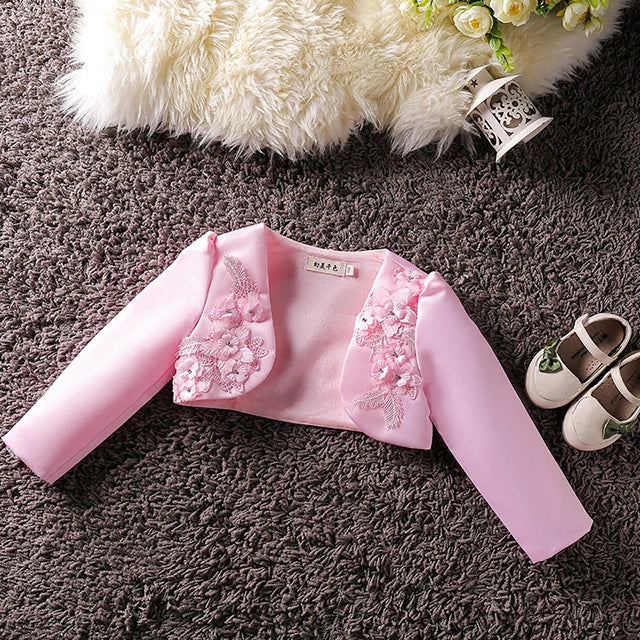 Baby Girl Clothing Embroidered Coat Princess Short Cape Infant Jackets  girls jackets and coats