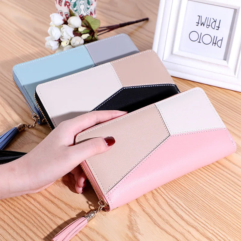 Fashion Wallets Zipper Coin Purse Lady Long Short Purses Handbags Women Clutch Cards Holder PU Leather Moneybag Billfold Wallet bags