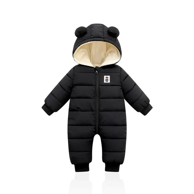 Winter Baby Rompers For Boy Girl Coats Toddler Hooded Bodysuit Thick Cotton Outfit Infants Jumpsuit Children Costume Baby Jacket infants boys