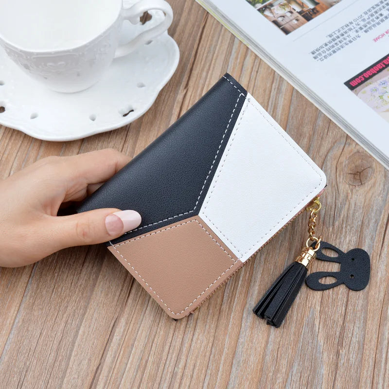 Fashion Wallets Zipper Coin Purse Lady Long Short Purses Handbags Women Clutch Cards Holder PU Leather Moneybag Billfold Wallet bags