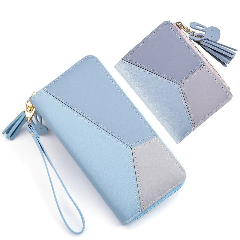 Fashion Wallets Zipper Coin Purse Lady Long Short Purses Handbags Women Clutch Cards Holder PU Leather Moneybag Billfold Wallet bags