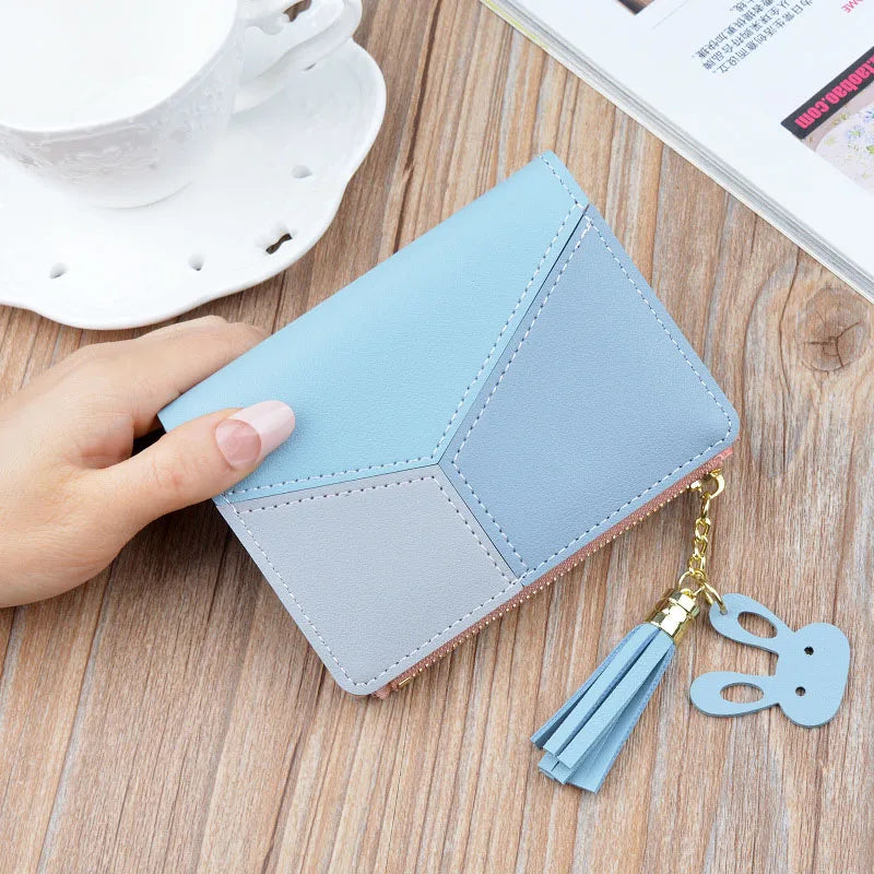 Fashion Wallets Zipper Coin Purse Lady Long Short Purses Handbags Women Clutch Cards Holder PU Leather Moneybag Billfold Wallet bags