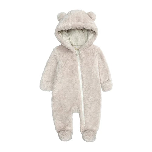 Winter Essentials Fleece Baby Clothes Romper Kids Boys Girls Pajamas Hooded Toddler Bodysuit Infant Jumpsuit Newborn Onesies infants boys