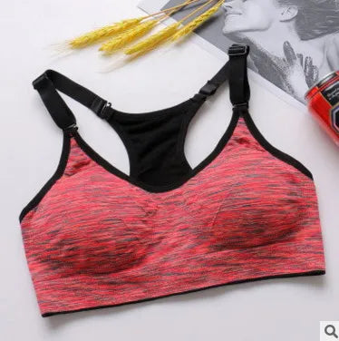 Women Sports Yoga Bra breathable quick dry Top Shockproof Cross Back Push Up fitness active Bra Gym Running Bra sports