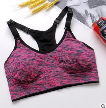 Women Sports Yoga Bra breathable quick dry Top Shockproof Cross Back Push Up fitness active Bra Gym Running Bra sports