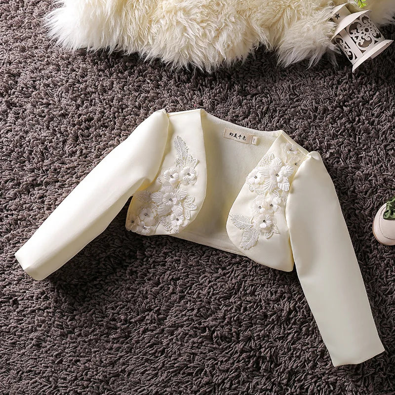 Baby Girl Clothing Embroidered Coat Princess Short Cape Infant Jackets  girls jackets and coats