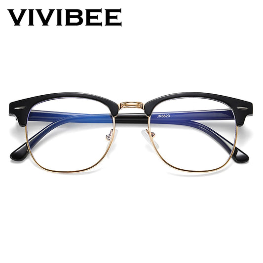 Vintage Anti Blue Light Blocking Glasses Men Square Ray Filter Women Gaming Eyeglasses Black Frames Computer Eyewear Glasses