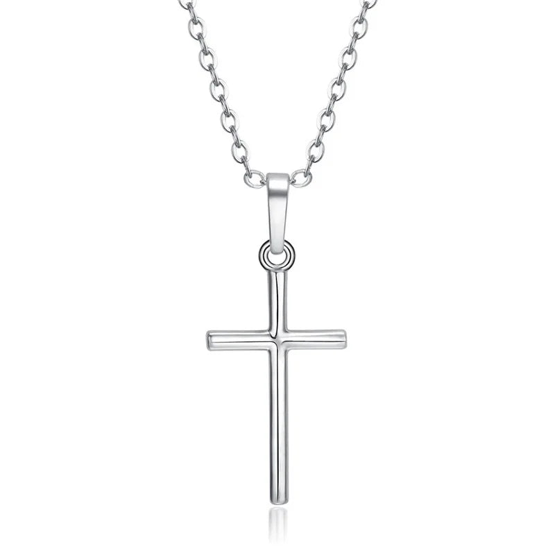 Fashion Female Cross Pendants dropshipping Gold Black Color Crystal Jesus Cross Pendant Necklace Jewelry For Men/Women Wholesale  necklace