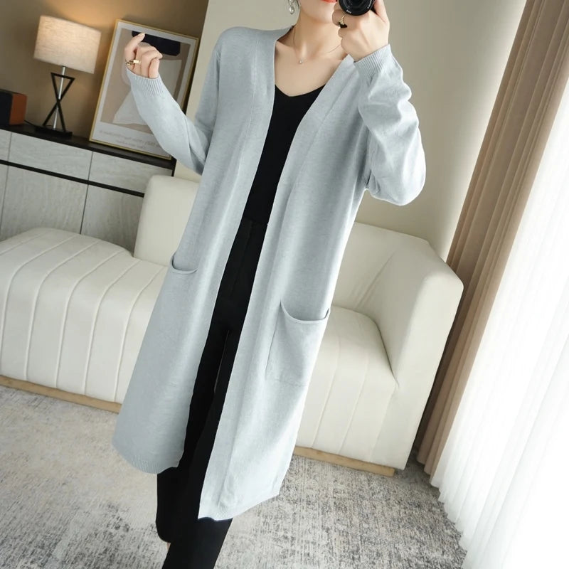 Women's Cashmere cardigans Cardigan women sweater coat V-Neck  sweater