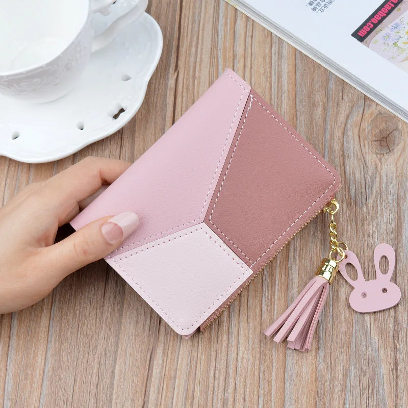 Fashion Wallets Zipper Coin Purse Lady Long Short Purses Handbags Women Clutch Cards Holder PU Leather Moneybag Billfold Wallet bags