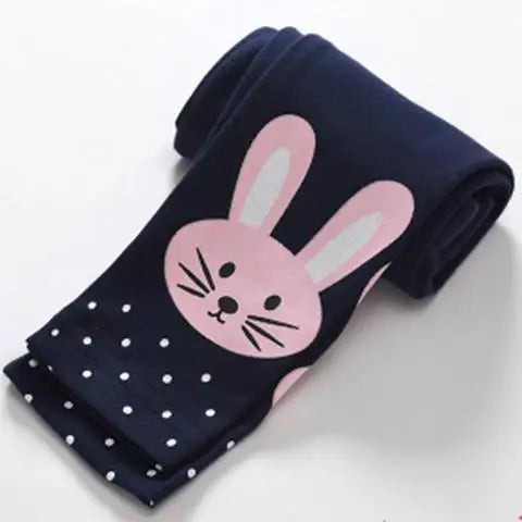 Spring Girls Leggings Cotton Trousers Fille Kids Pants Girls Pants Skinny Print Cartoon Pattern Children Leggings Trousers bottoms girls