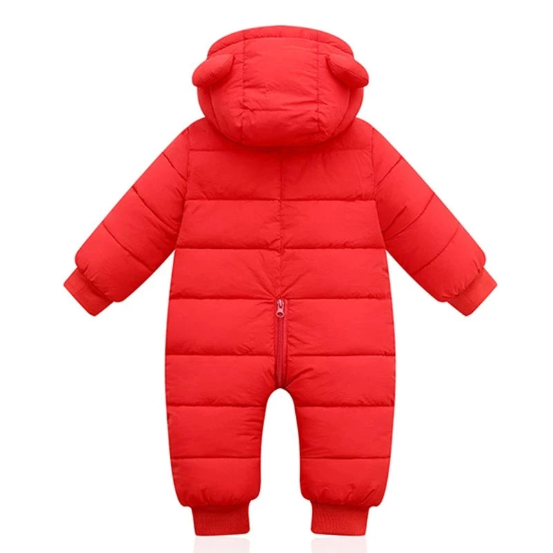 Winter Baby Rompers For Boy Girl Coats Toddler Hooded Bodysuit Thick Cotton Outfit Infants Jumpsuit Children Costume Baby Jacket infants boys