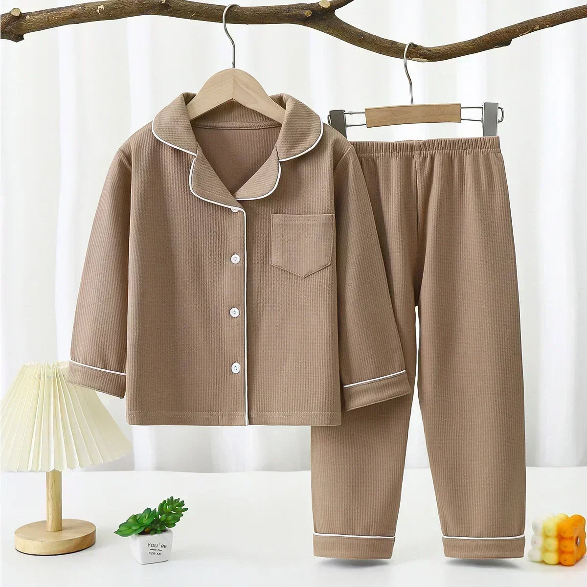 Baby Girls Clothes Pajamas Sets Boy Pyjamas Kids Homewear Cotton Sping Autumn Nightwear Children's Indoor Clothing Pijamas Suit night wear girls