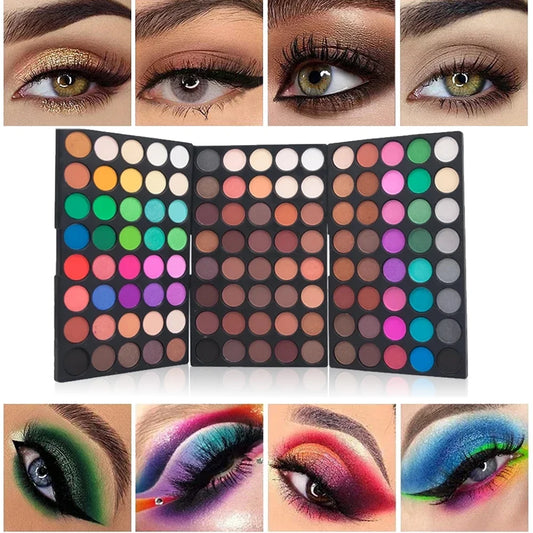 120 Color Eye Makeup Waterproof Make up Nude Eye Shadow Palette Glitter Matte Pigmented Powder Pressed Shine Eyeshadow Cosmetic eyes