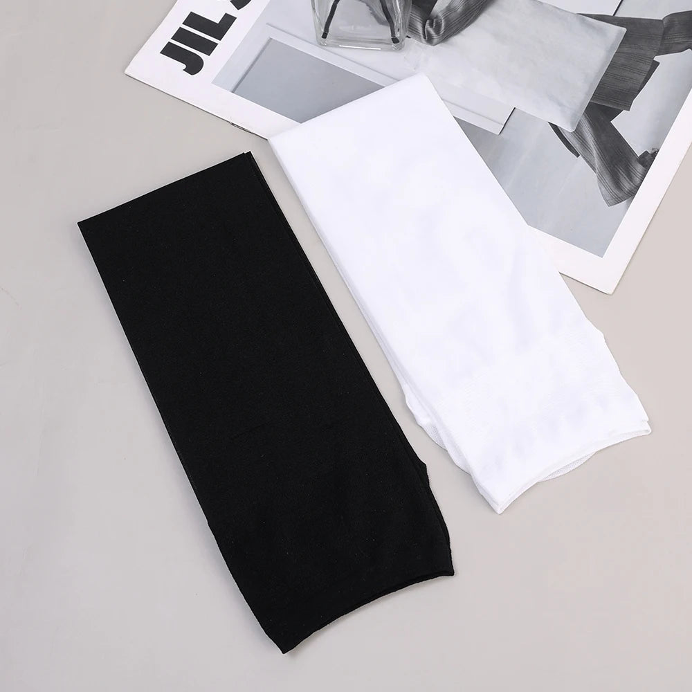 JK Woman Socks Cute Black White Lolita Long Socks Summer Thin Knee High Socks Fashion Cosplay Sexy Nylon Transparent Stockings Socks