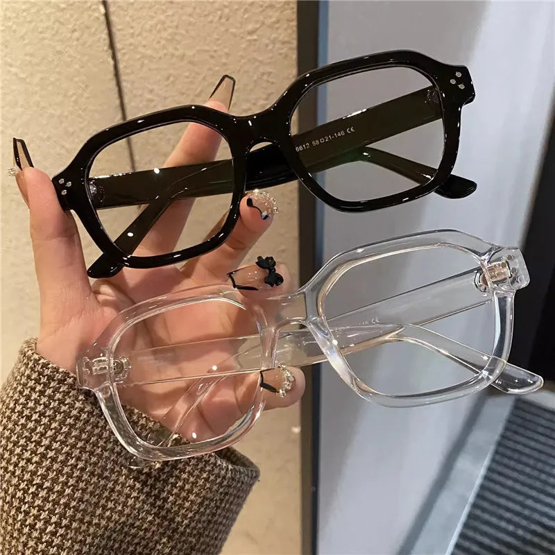 Anti Blue Light Computer Glasses Frame Women Oversized Men Trendy Fashionable Stylish Eyeglasses Classic Spectacles Ouclos Glasses