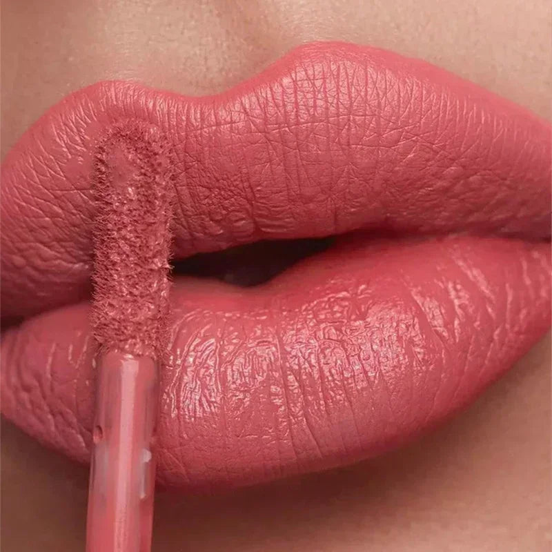 Nude Matte Lip Gloss 12 Colors Long-lasting Velvet Lipstick Waterproof Non-fade Non-stick Cup Lipsticks Women Makeup Cosmetic  lips