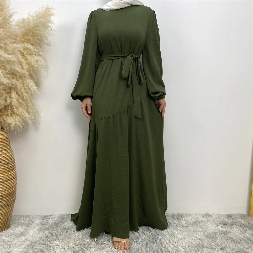 Muslim Ramadan sells women's Muslim fashion clothing in Turkey Long sleeve abaya Popular clothing for Islamic women abaya