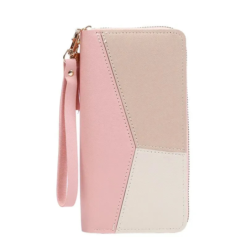 Fashion Zipper Wallets Womens Long Purses Handbags Coin Purse Cards Holder PU Leather Billfold Wallet bags