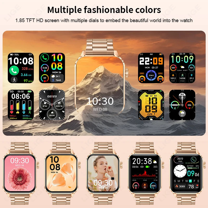 New Bluetooth Call Smart Watches Women Wrist Watch Fitness Watch Waterproof Smartwatch For Xiaomi Huawei Android iOS iPhone watch