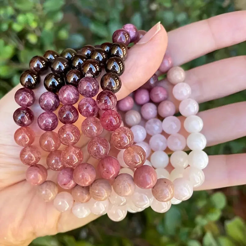 8mm Natural Stone Beaded Bracelet for Women Lucky Attract Love Wealth Good Luck Colorful Bracelet Jewelry Birthday Gift bracelete