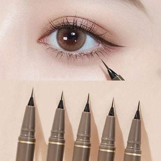 Ultra Thin Black Brown Lower Eyelash Eyeliner Pen Waterproof Lasting Smooth Lying Silkworm Eyes Liner Pencils Eye Makeup Tools eyes