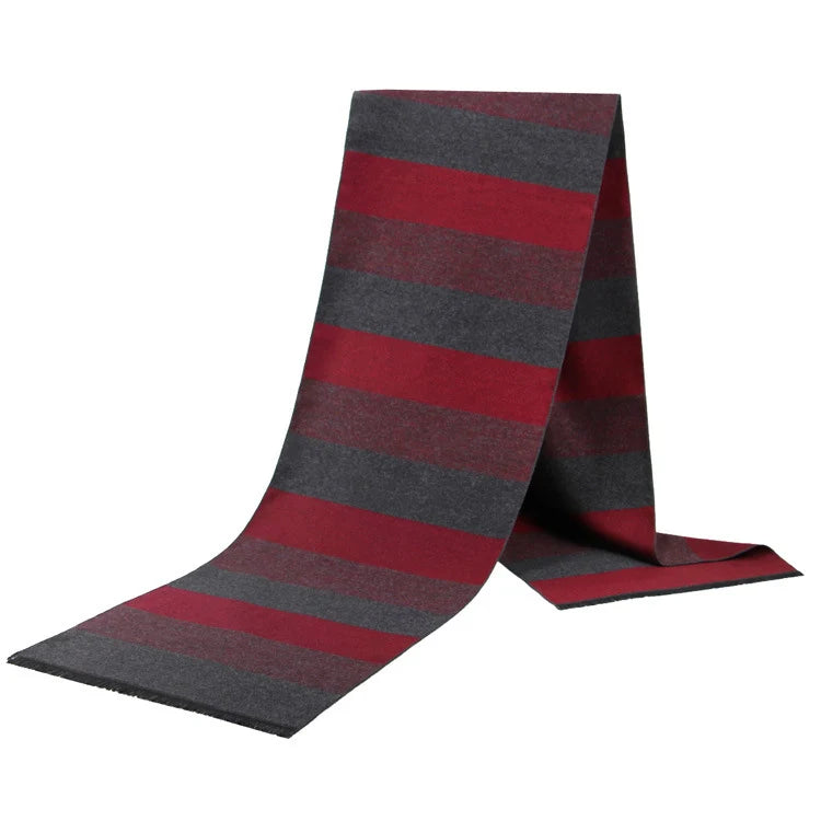 Cashmere Scarf For Men Winter Warm Shawl Big Neckerchief Casual Outdoor Warm Cashmere Scarf Soft Plaid Stripe Pashmina Men Gifts scarf and shawl