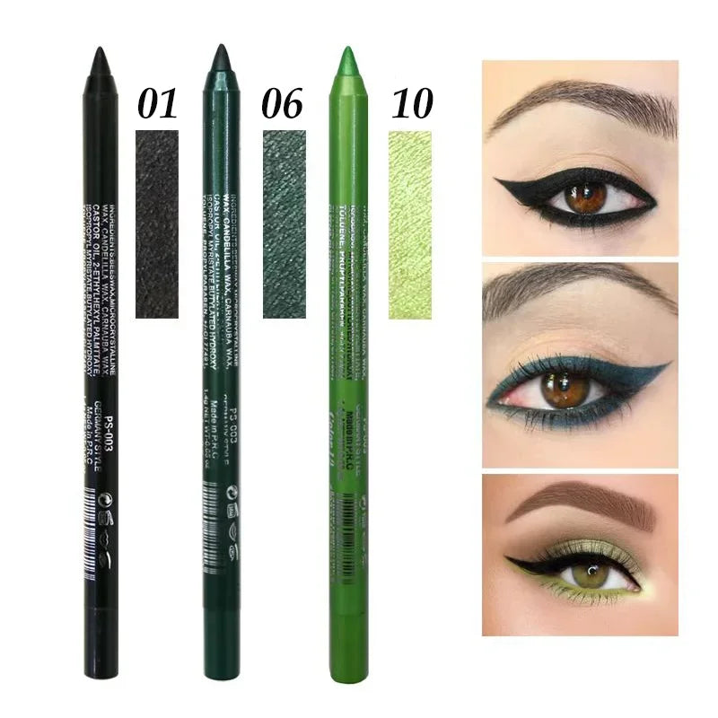 Makeup Long-lasting Not Blooming Eyeliner Pencil Waterproof Pigment Eyeshadow Eye Liner Pen Women Fashion Color Make Up Tools eyes