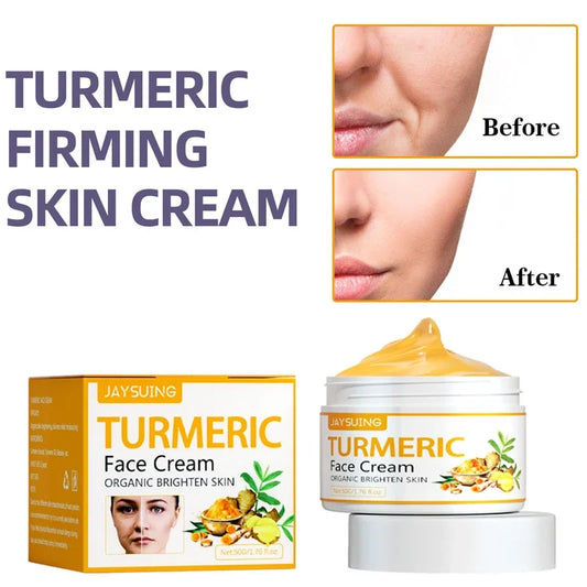 Turmeric Face Cream for Face Body Natural Turmeric Skin Brightening Lotion Vitamin E Cream with Hyaluronic Acid and Collagen face care