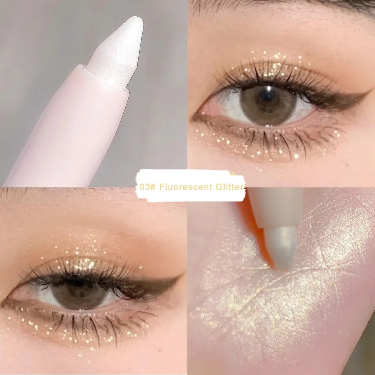 Eye Shadow Lying Silkworm Highlighter Pen Korean Eyes Makeup Matte White Pearl High-gloss Brightening Glitter Eyeshadow Stick eyes