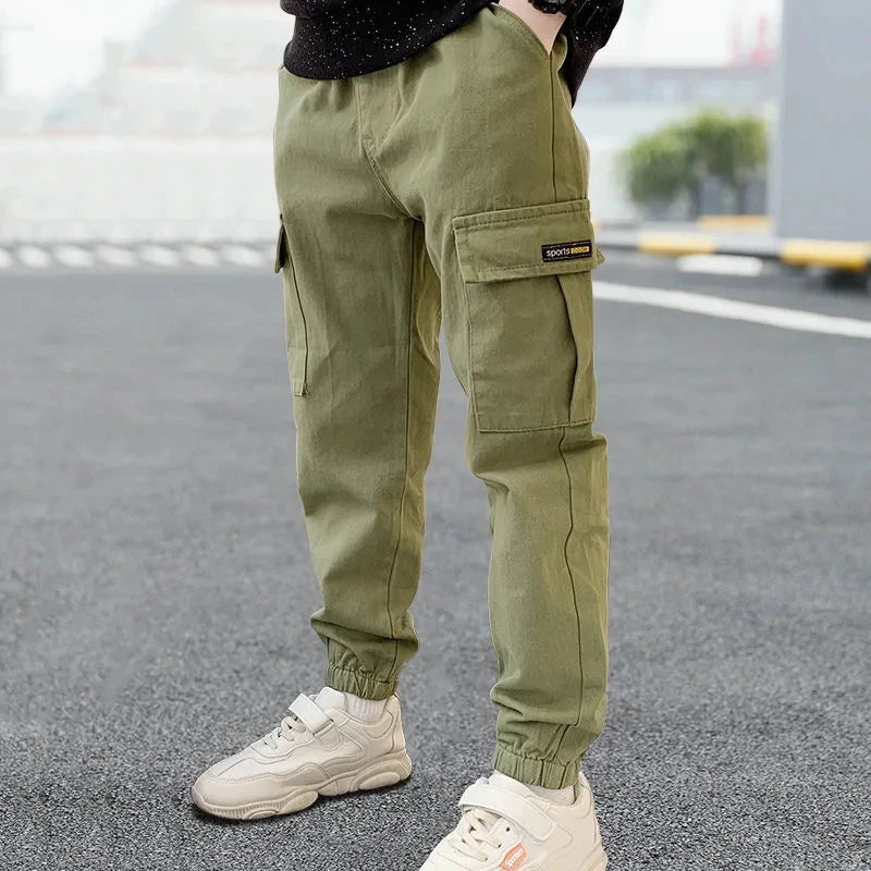 New Spring Autumn Boys Pants Casual Long Style Trousers For Kids 3- 12 Years Old Teenage Children Sport Outdoor Pants  bottom boys