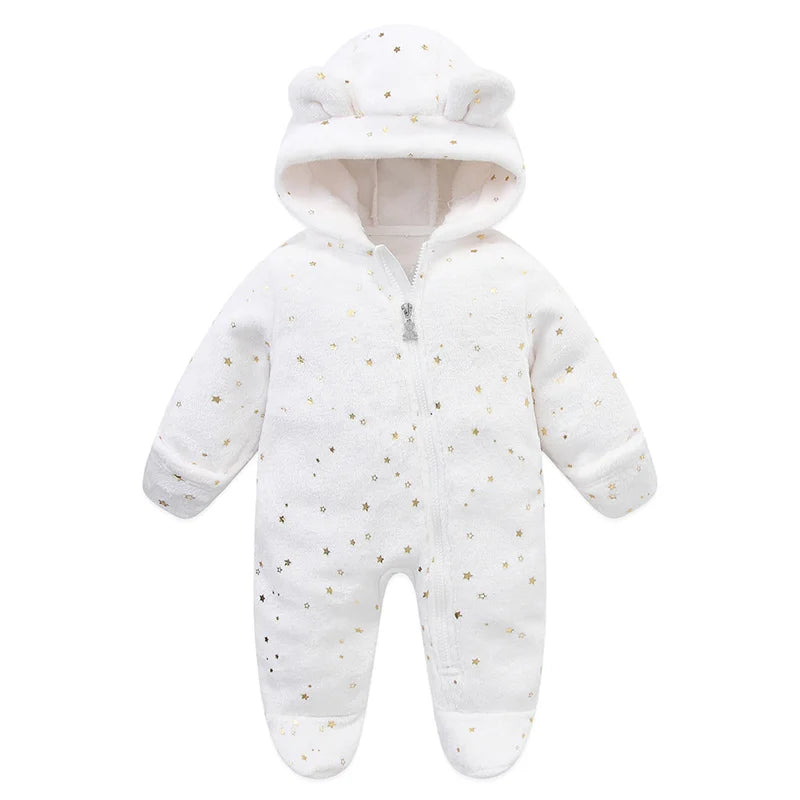 Soft Newborn Baby Clothes Flannel Autumn Winter Baby Boys Girls Jumpsuit Cartoon Newborn Bodysuit Warm Rompers for Babies 0-12M infants boys