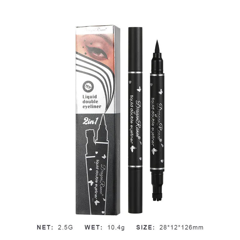 2 IN 1 Butterfly Seal Eyeliner Pen Star Moon Stamp Long-Lasting Waterproof Black Liquid Eye Liner Pencil Eyes Makeup Cosmetic eyes