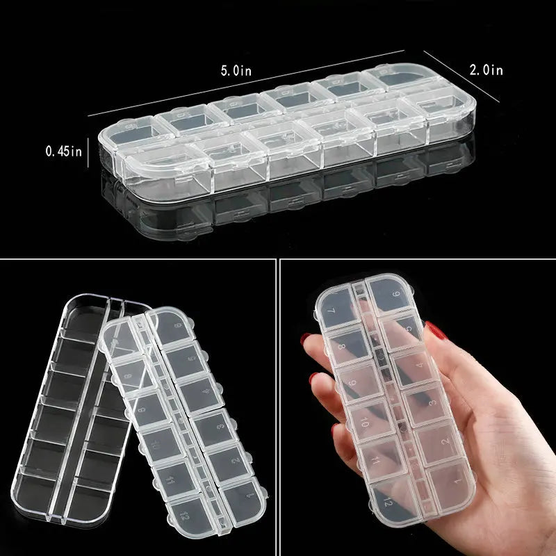 Plastic Organizer Storage Box  Container Jewelry Box with Adjustable Dividers for Beads Art DIY Crafts Jewelry Fishing Tackles jewellery box