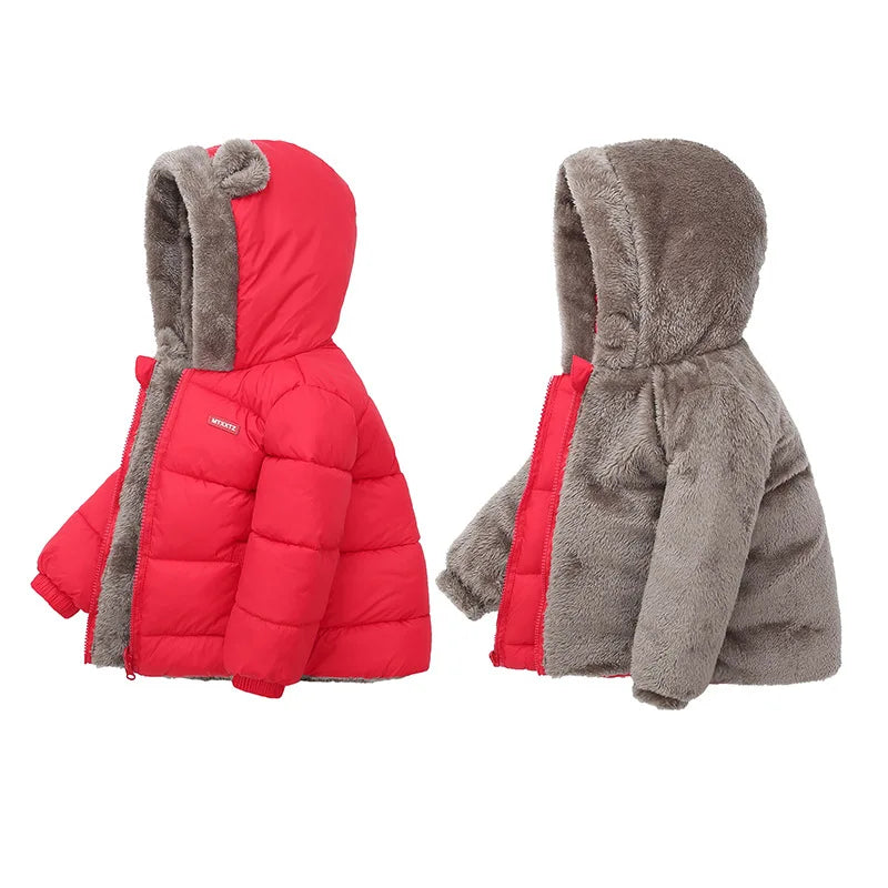 Boys Jackets Children Hooded Outerwear Girls Warm Jacket Children Clothing Baby Outerwear Fashion Kids Zipper Coat Jacket boys jackets and coats