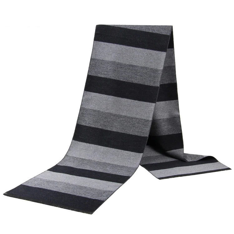 Cashmere Scarf For Men Winter Warm Shawl Big Neckerchief Casual Outdoor Warm Cashmere Scarf Soft Plaid Stripe Pashmina Men Gifts scarf and shawl