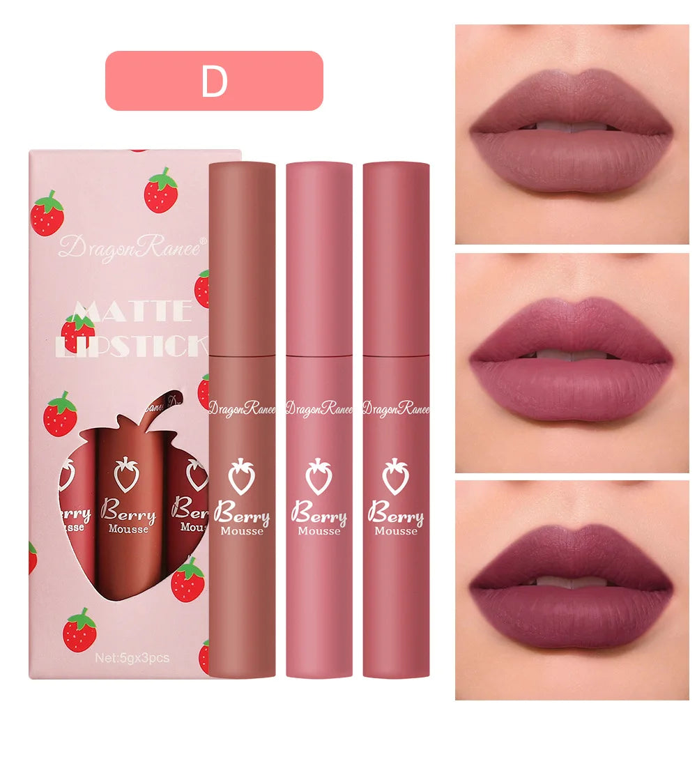 Lipsticks Set Make Up For Women Beauty Cosmetics Matte Lipsticks Waterproof Long lasting The Best Liquid Lip Tint Stain  lips