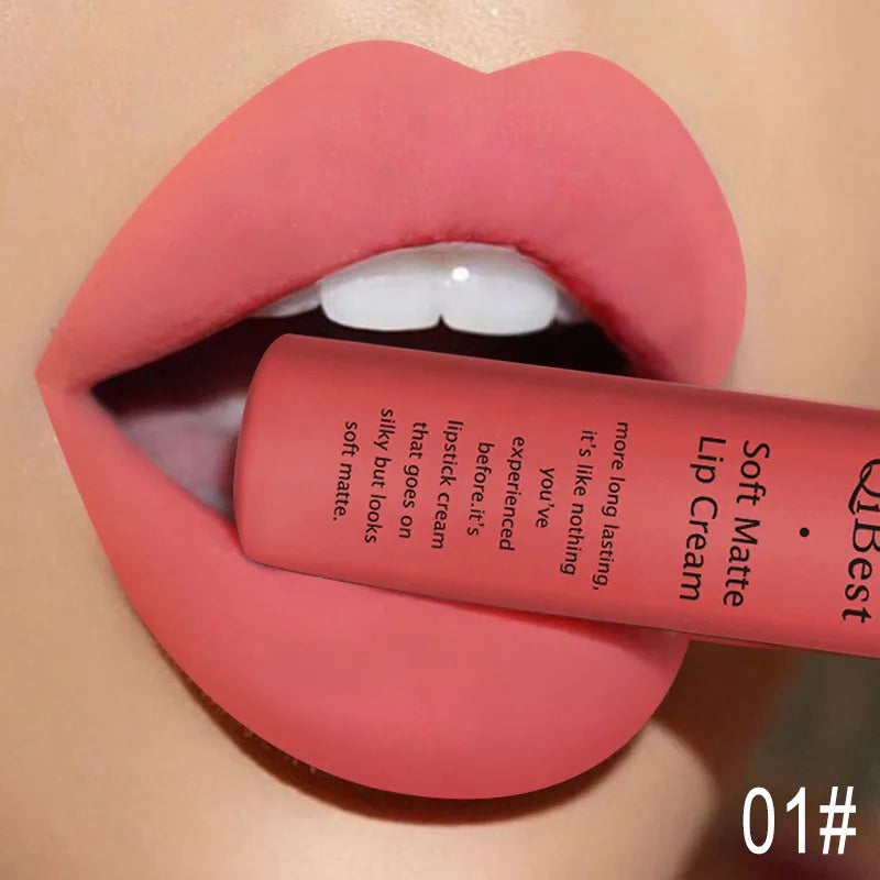 Sexy Velvet Matte Lip Gloss Liquid Lipstick Lipgloss Beauty Red Nude Waterproof Long-lasting Lip Stain Makeup For Women  lips