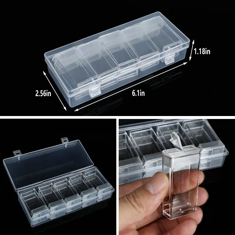 Plastic Organizer Storage Box  Container Jewelry Box with Adjustable Dividers for Beads Art DIY Crafts Jewelry Fishing Tackles jewellery box