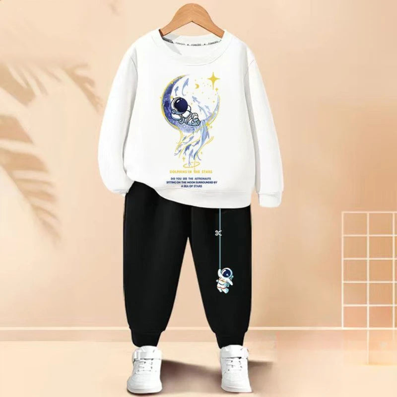 Boys Sweatshirt and Sweatpant Two Piece Suit Children's Clothing Sets Kids Sport Clothes Set Spring Autumn New Boy Tracksuit boys dress