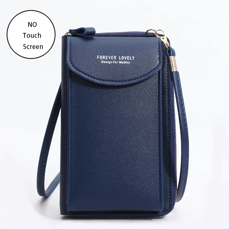 Women's Handbag Touch Screen Cell Phone Purse Shoulder Bag Female Cheap Small Wallet Soft Leather Crossbody bags