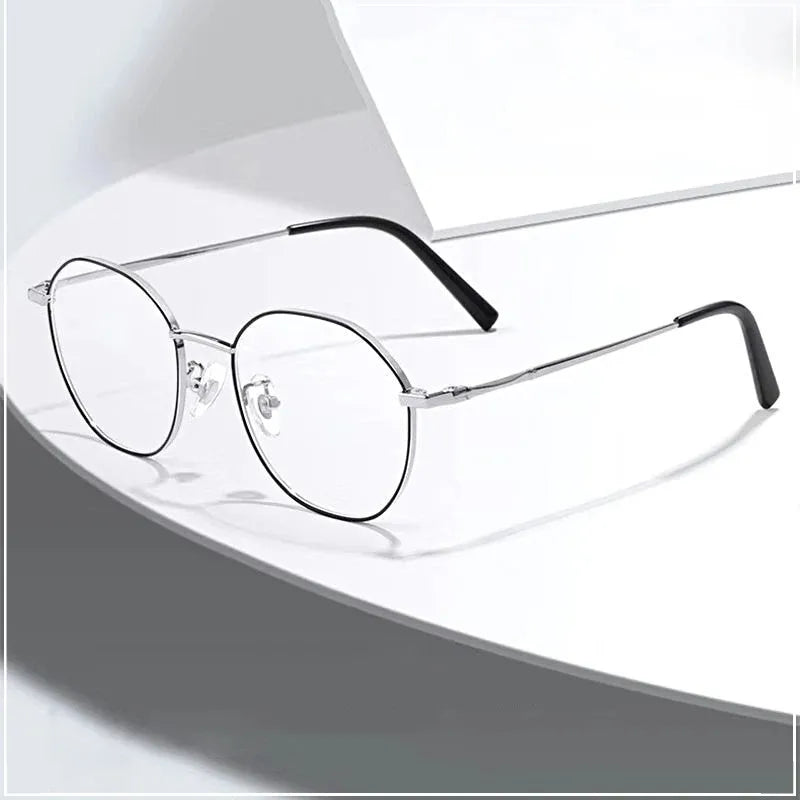 Metal Round Anti Blue Light Glasses Women Men Classic Square Eyeglasses Frames Transparent Computer Glasses Oculos Feminino Glasses