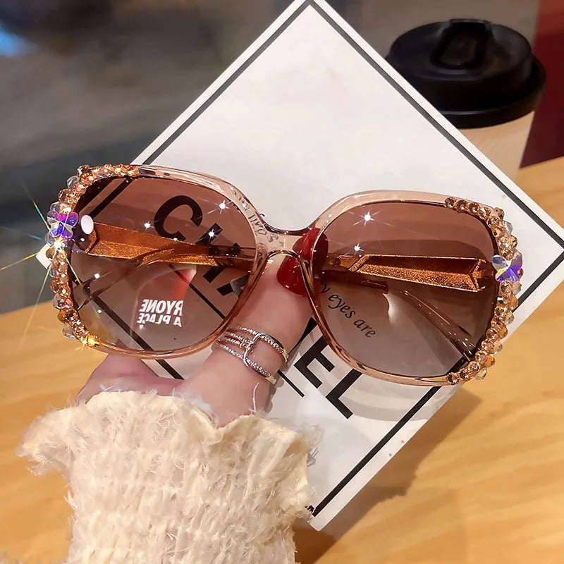 Luxury Brand Polarized Sunglasses Women Sunglasses UV400 Protection Fashion Sunglasses with Rhinestone Sun Glasses Female Glasses