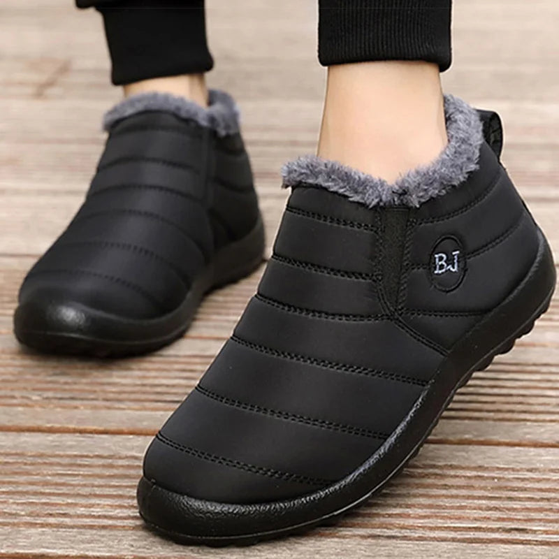 Winter Shoes Women Snow Boots Keep Warm Fur Winter Botas Mujer Black Short Boot Female ankle boots