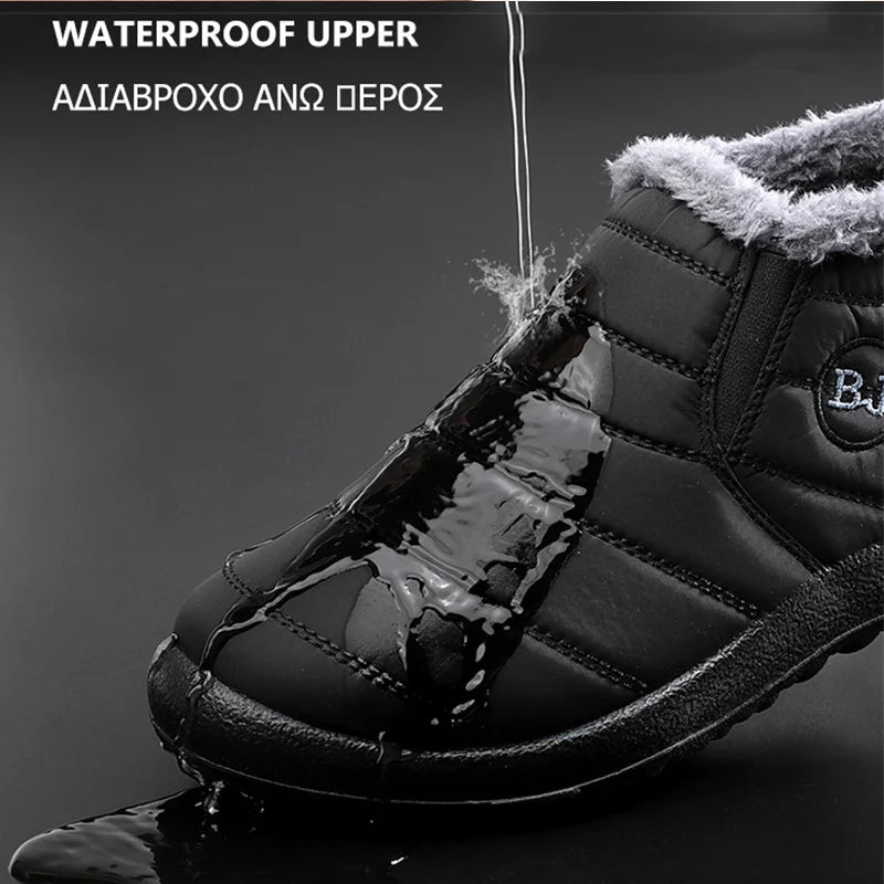 Winter Shoes Women Snow Boots Keep Warm Fur Winter Botas Mujer Black Short Boot Female ankle boots