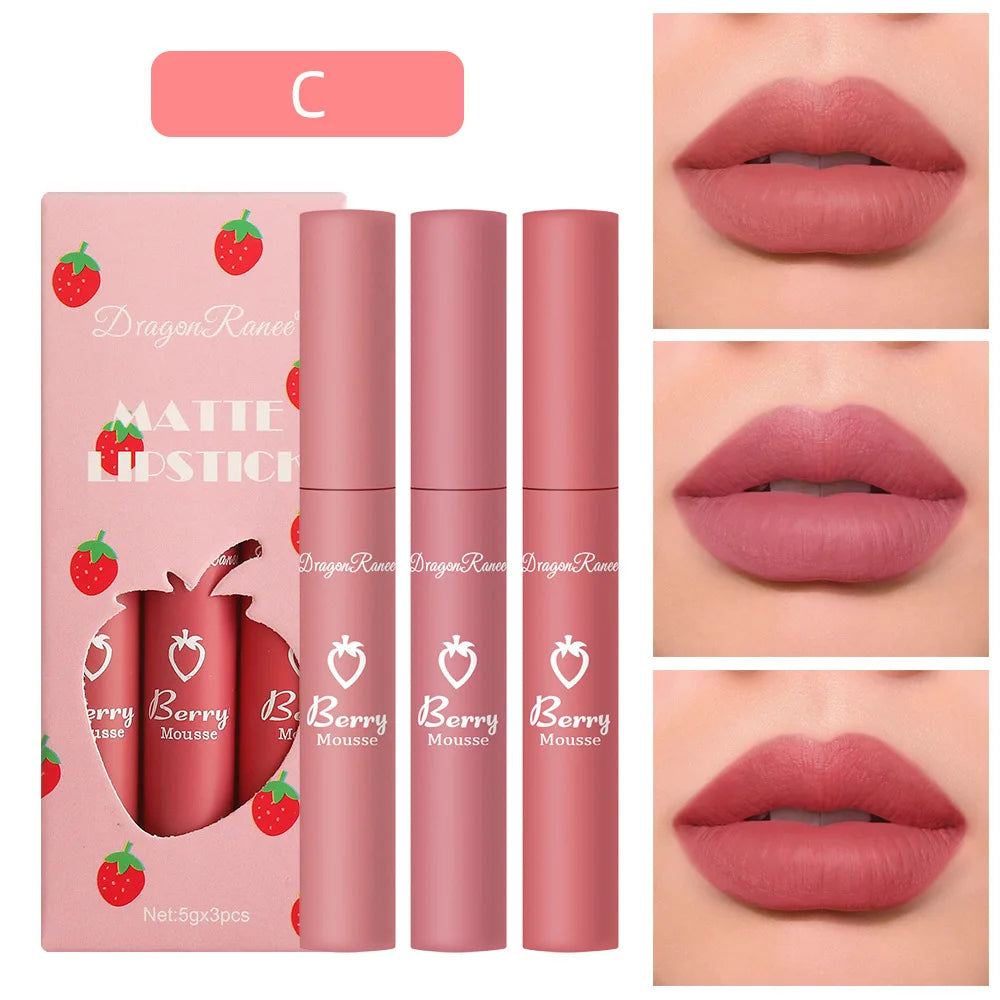 Lipsticks Set Make Up For Women Beauty Cosmetics Matte Lipsticks Waterproof Long lasting The Best Liquid Lip Tint Stain  lips