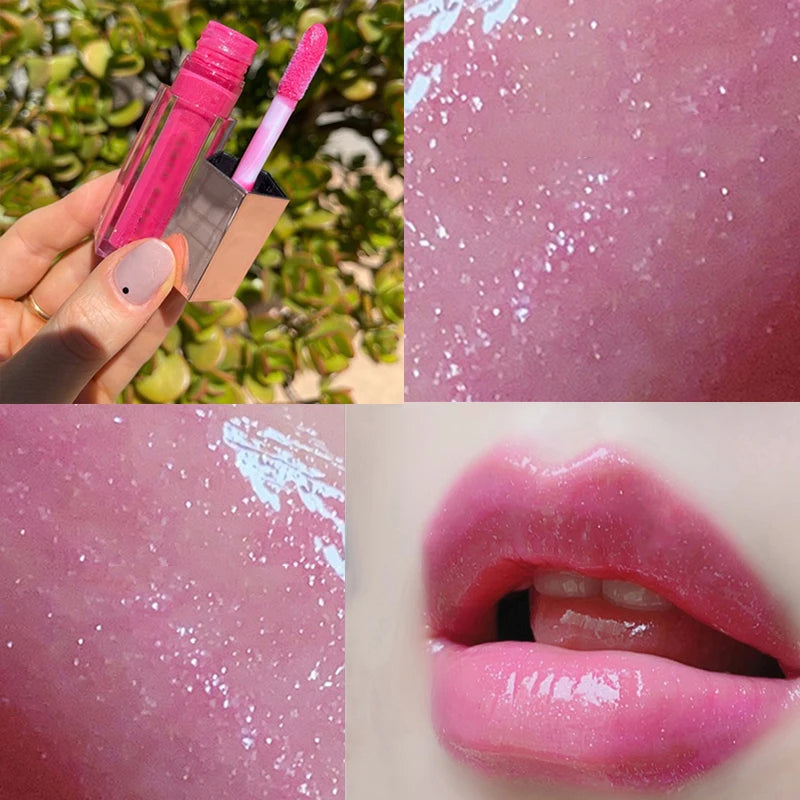 Gloss Bomb Universal Lip Luminizer 9 Colors Non-Sticky Moisturizing Lip Gloss Plumping and Long-Lasting Glitter Liquid Lipstick  lips