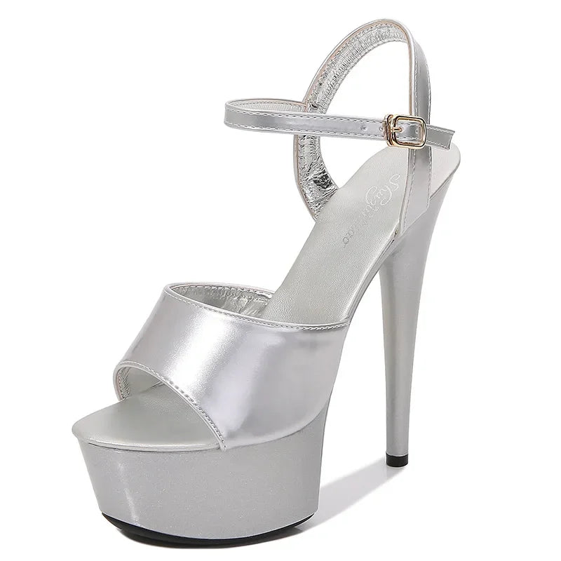 Sandals Party Club 15 CM Platform High-heeled party sandal