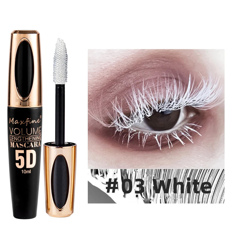 5D Silk Mascara with Big Eyes, Strong and Lasting Black Content and Length, Waterproof and Non-caking, and Prolonged Mascara eyes